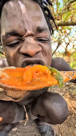 African Primitive Kitchen | Real Tribal Cooking and Eating‎.#shorts #food #eating