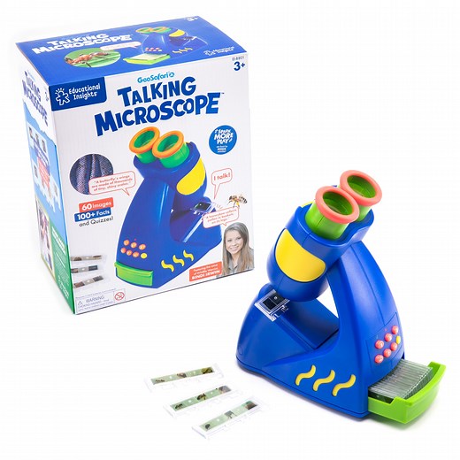 Educational Insights GeoSafari Jr. Talking Microscope, 21-Piece Science Toy, 3 Years Plus - Walmart.com