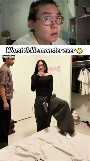Worst tickle monster ever 🙄 #funny #comedy #fyp #viral #foryou