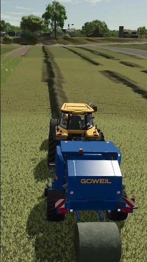 Mastering Baling Hay With Goweil Baler And Challenger #fs25 #farmingsimulator25 #titangaming #gaming