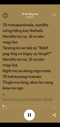 Di Na Mag Iisa - Nobita #dinamagiisalyrics #dinamagiisanobita #nobita #trending #fulllyrics #music #opm #foryoupage #foryourpage