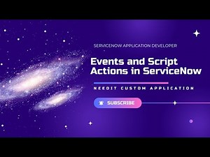 Events and Script Actions in ServiceNow | NeedIt application | ServiceNow application Developer
