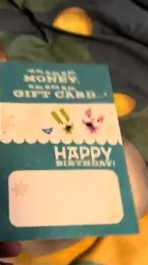 Broken hoops and yoyo card MONET GIFY happy birthday