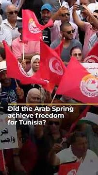 Activists decry state of Tunisia’s democracy, 15 years after Arab Spring | AJ #shorts