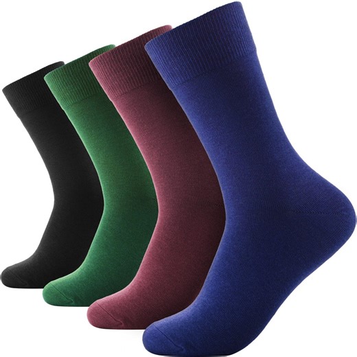 Men's Bamboo Socks: Soft, Breathable Crew Socks - Pack of 4 - Etsy UK