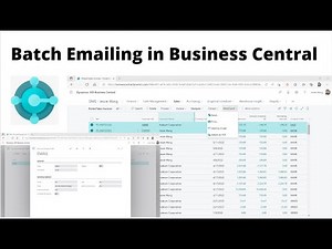 Batch Emailing in Business Central
