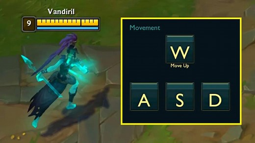 英雄联盟 | 走位用键盘？WASD？人人都是走A怪（站内中文字幕）_游戏热门视频