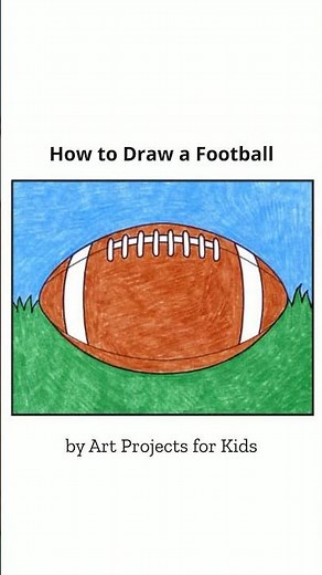 How to Draw a Football #drawingtutorial