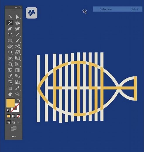 how to design a fish logo