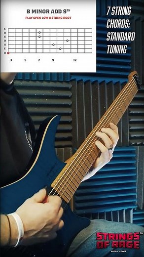7 String Chords Part 2: B minor Add9, Open B String