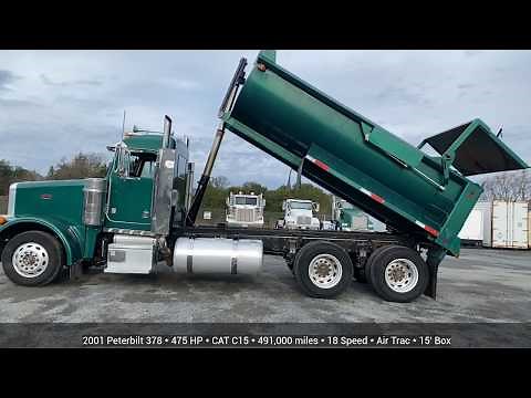 2001 Peterbilt 378 Dump Truck For Sale - Operating I CharterTrucks.com - u11519