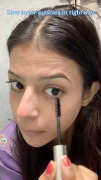 How To Use Mascara ✔️ #makeup #makeuptutorial #shorts