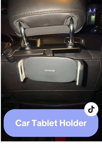 Say goodbye to backseat battles and dropped tablets 🙃 This adjustable car headrest mount keeps your kids entertained (and your sanity intact) on long drives. It fits most tablets, swivels for screen sharing, and makes screen time hands-free and fight-free. Quiet rides? Yes please. #carridehacks #tabletholder #tabletmount #cartabletholder #momhack