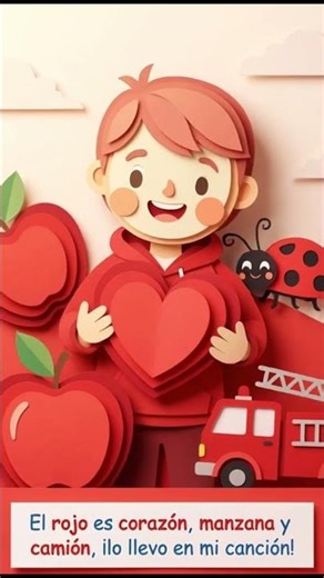 Color ROJO para niños ❤️ Aprende los colores en español | Papelin.kids