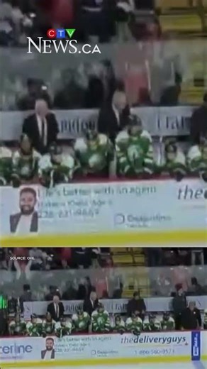 Glass shatters, falls on coach during OHL hockey game