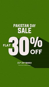 4K views · 15 reactions | ONE PAKISTAN DAY SALE! Get flat 30% off. | ONE PK | Facebook