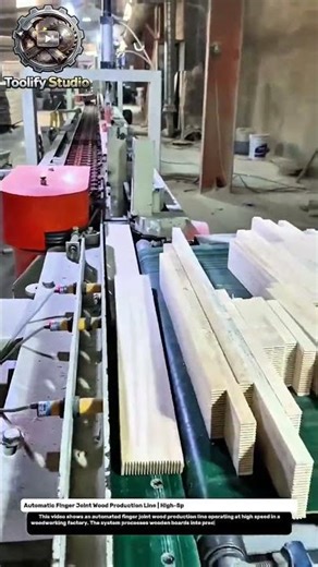 High-Speed Finger Joint Timber Processing | Precision Wood Manufacturing System.