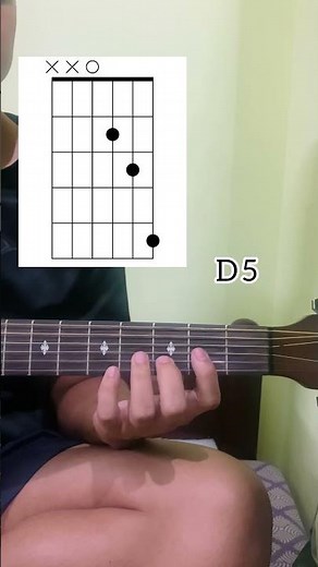 Easy guitar chord for beginners (D5) #guitartutorial #guitarlesson #guitar #music