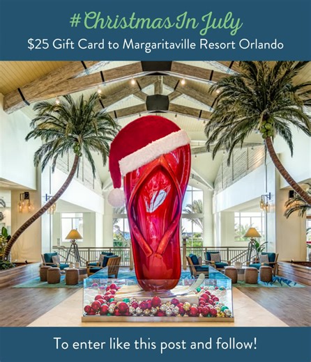 176 reactions · 66 comments | It's #ChristmasInJuly and we’re excited to announce we’re GIVING AWAY five $25 gift cards that can be used anywhere at our resort. To ENTER: Like this post and tag two friends in the comments! | Margaritaville Resort Orlando | Facebook