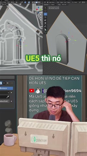 Unreal Engine vs Blender cái nào ok hơn? #shorts