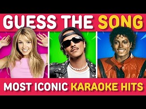 GUESS THE MOST ICONIC KARAOKE HITS 🎤 🤩 | Song Quiz