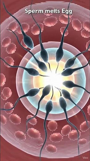 fertilization process part 1 #3danimation #pregnancy #viralvideo #youtubeshorts