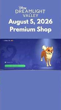 Disney Dreamlight Valley | August 5, 2026 NEW Premium Shop Items