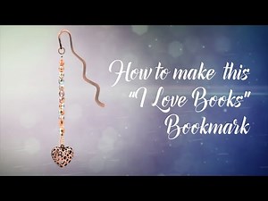 How to make this heart pendant bookmark