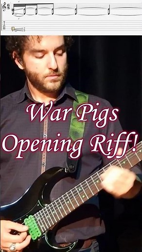 War Pigs • Black Sabbath • Iconic First Minute #warpigs #guitartab