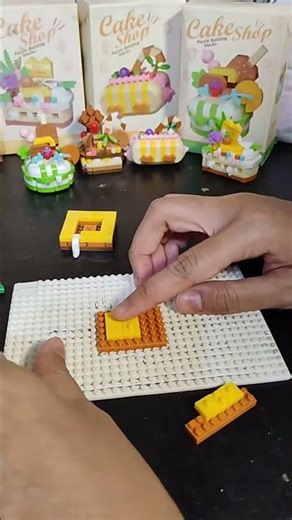 How to build lego bricks cake shop ....