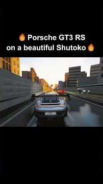 Porsche GT3 RS on a beautiful Shutoko | Assetto Corsa【4K60 / Max Settings / RTX 5080】 #shorts