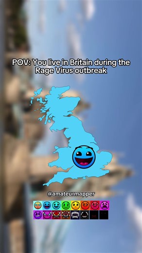 the UK during the rage virus outbreak 🇬🇧 #mapping #geography #fyp #unitedkingdom #28yearslater