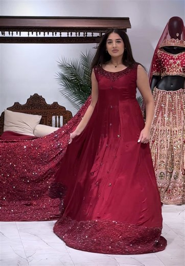 Custom Red New Jack Style Bridal Dress