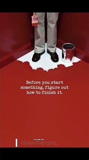 Plan Your Finish Before Your First Step🚶