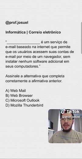 Prof Josuel Machado no TikTok