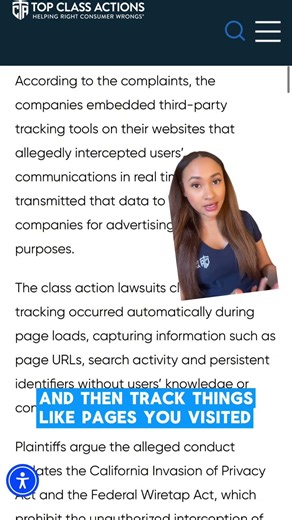 Thoughts on these allegations? Subscribe for updates. 🔎📲 #ClassAction #Consumer #PrivacyConcerns