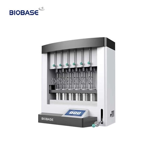 BIOBASE China Automatic Soxhlet Extraction 6pcs Tubes 80ml Solvent Volume Fat Analyzer SFA-06S