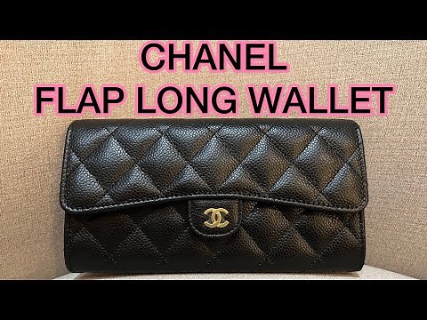 CHANEL FLAP LONG WALLET : unboxing / review / what fits / see inside!