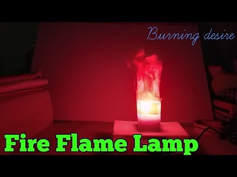 Let's make a Fire flame Lamp 🔥🔥🔥|| Night Lamp || Firefly || Rudra DIY Crafts || 2018