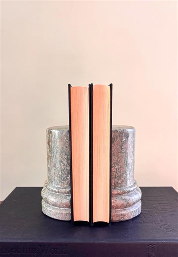 Vintage Marble Column Bookends - Etsy