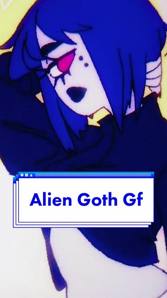 Drawing a Goth Alien Girlfriend