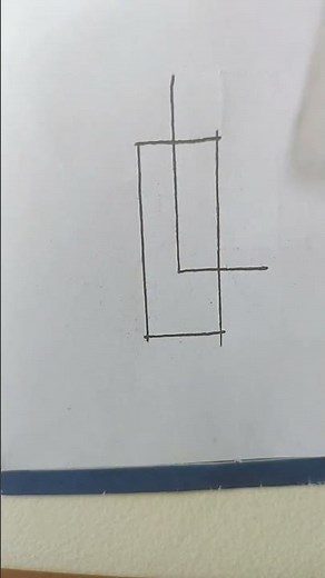 how to draw a 3d rectangle shape