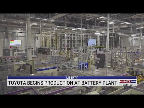 Toyota begins production at battery plant in Liberty