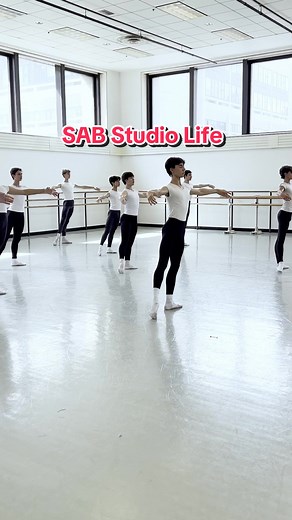We're kicking off October with a look #InsideSAB and our Advanced Men's class looking strong in a center tendu combination taught by Mr. Scordato. #schoolofamericanballet #sab #ballettok #fyp #boysballet #boysdoballet #dance #danceclass #balletcombo #insideSAB