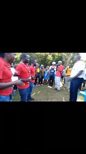 The #Kenyan contingent enjoy song and dance with the Chief Commissioner Victor Radido at Kaazi National #Scouts Camp in Uganda during the 2023 Eastern Africa Zonals Educational Camp. #wosm #youth | KENYA SCOUTS ASSOCIATION