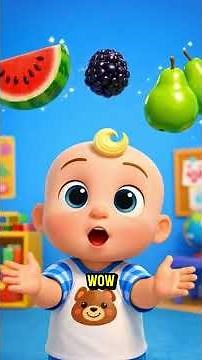 Learning colors is FUN! ✨ Which fruit is your favorite? 🍓🫐🍊 #kidschannel #kidsvideo #msrachel