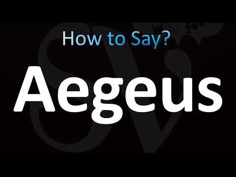 How to Pronounce Aegeus (CORRECTLY!)
