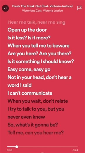 song lyrics on TikTok