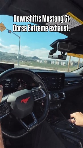 Downshifts, Mustang Gt Corsa Xtreme exhaust. #mustang #mustanggt #fordperformance #corsaperformance #sportscar #auto #car #v8 #dji #ford #fordmustang #shelby #orangecounty #lagunabeach #newportbeach | V8forever