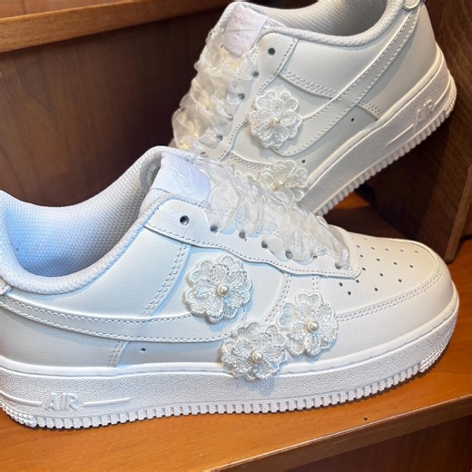 Wedding Flower Lace Bridal Sneakers - Personalized Wedding Sneakers for Bridal - Prom Sneakers - Lace Bridal Shoes - Unique Anniversary Gift - Etsy